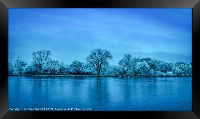 Dinton Pastures at Sunrise Framed Print by Gary Blackall