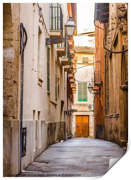 Historic Palma de Mallorca, Spain Print by Alex Winter