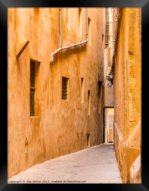 Historic city center of Palma de Mallorca Framed Print by Alex Winter
