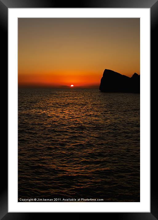 A Maltese Sunset Framed Mounted Print by Jim kernan