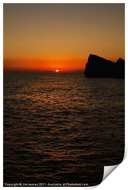 A Maltese Sunset Print by Jim kernan