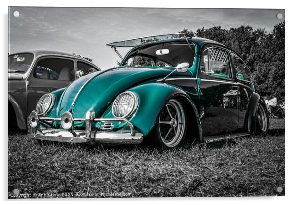 Volkswagen beetle Acrylic by Ann Stone