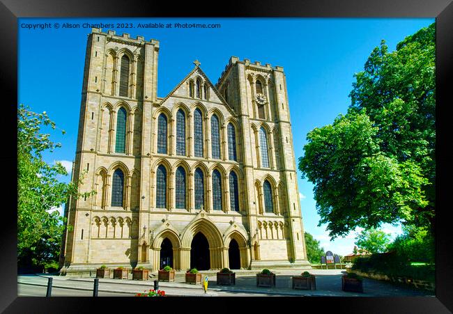 Ripon Cathedral  Framed Print by Alison Chambers