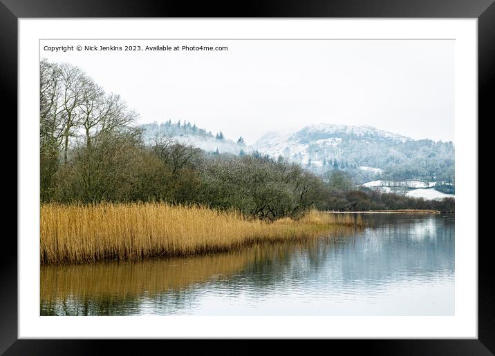 Elterwater in the Great Langdale Valley Lake District Cumbria Framed Mounted Print by Nick Jenkins