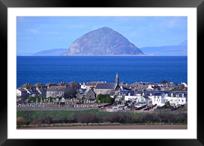 Ballantrae and Ailsa Craig, Ayrshire Scotland Framed Mounted Print by Allan Durward Photography