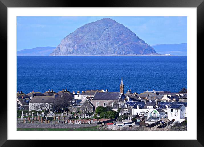 Ballantrae, Ailsa Craig, Scottish seascape Framed Mounted Print by Allan Durward Photography