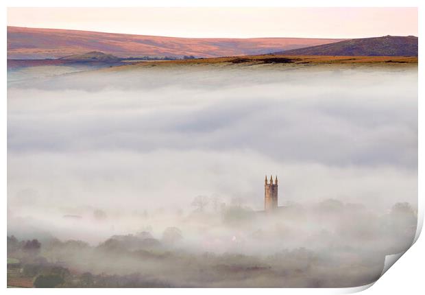 Widecombe Mists Print by David Neighbour