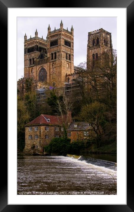 Durham Cathedral Framed Mounted Print by Richard Fairbairn