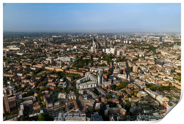 panorama of London from The Shard Print by Chris Mann