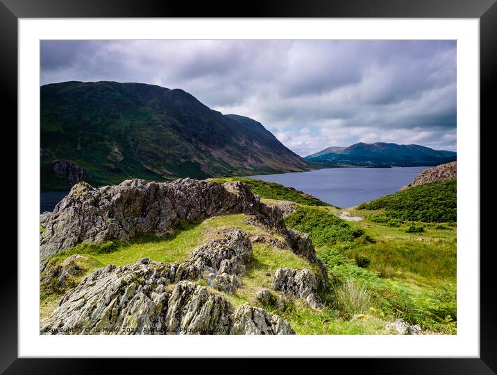 Crummock Water, Lake District Cumbria England Framed Mounted Print by Chris Mann