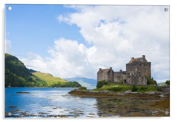 Eilean Donan Castle and Loch Duich Acrylic by Chris Mann
