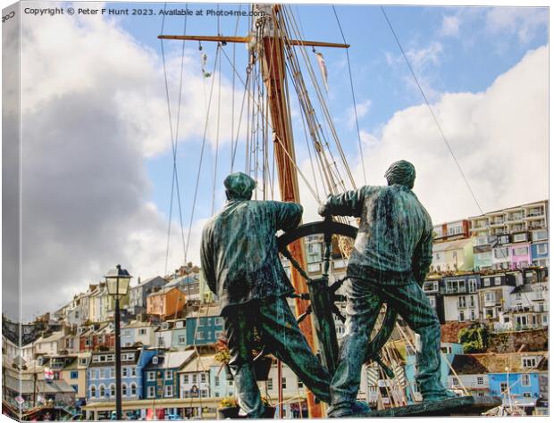 Watching Over The Harbour Canvas Print by Peter F Hunt