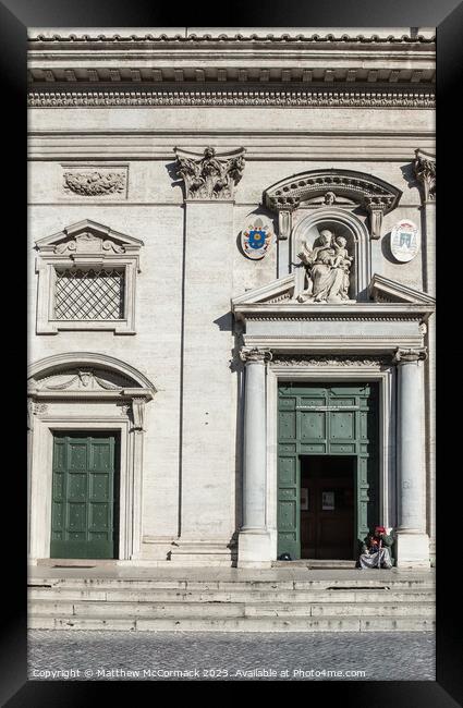 Italian Architecture Framed Print by Matthew McCormack