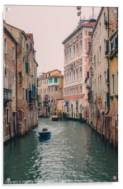 Venice Canal (4) Acrylic by Matthew McCormack