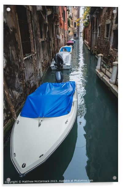 Venice Canal (5) Acrylic by Matthew McCormack
