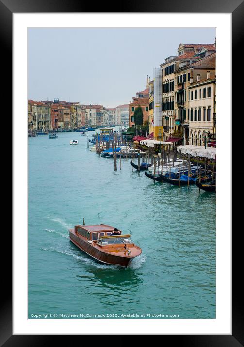 Venice Canal (6) Framed Mounted Print by Matthew McCormack