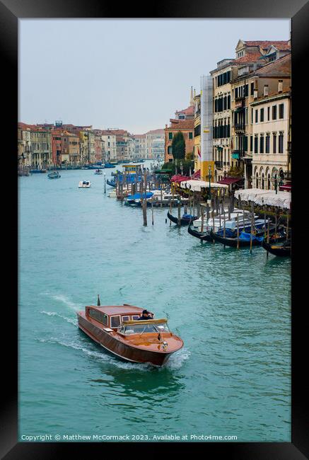 Venice Canal (6) Framed Print by Matthew McCormack