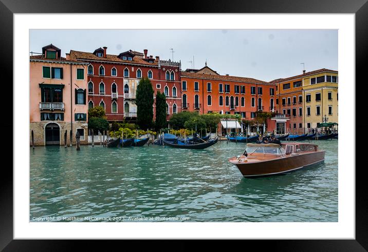 Venice Canal (7) Framed Mounted Print by Matthew McCormack
