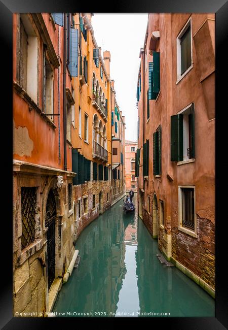 Venice Canal (8) Framed Print by Matthew McCormack