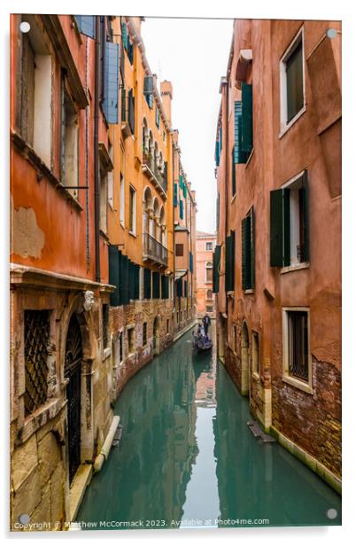 Venice Canal (8) Acrylic by Matthew McCormack