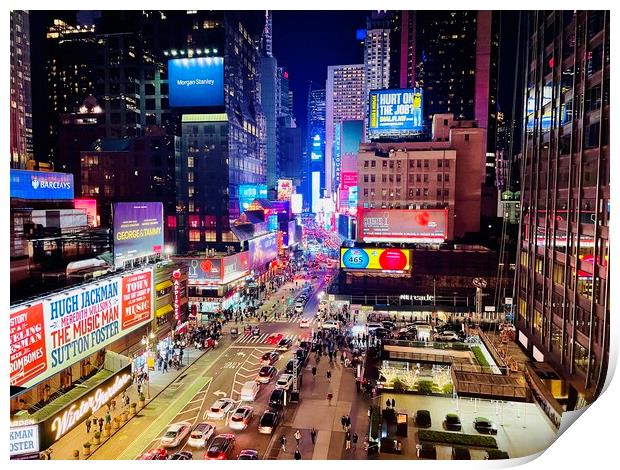Times Square New York Print by Colin Reeves