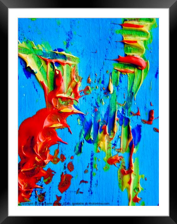 Abstract 226 Framed Mounted Print by Stephanie Moore