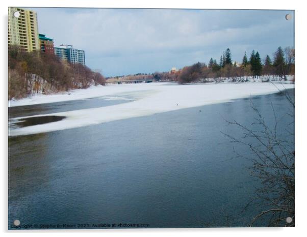 The Rideau River  Acrylic by Stephanie Moore