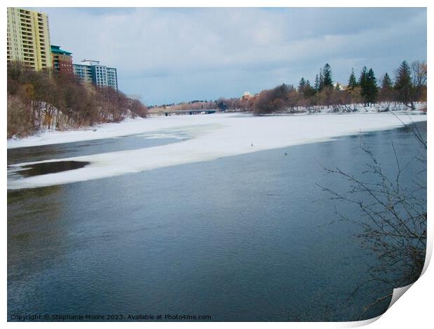The Rideau River  Print by Stephanie Moore
