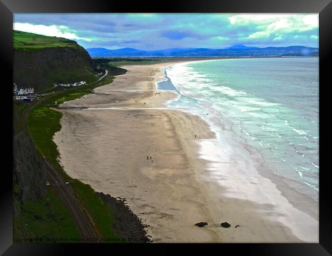 Downhill Beach, Derry, Northern Ireland Framed Print by Stephanie Moore