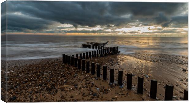 Zig-Zag Defences Canvas Print by Mike Johnson