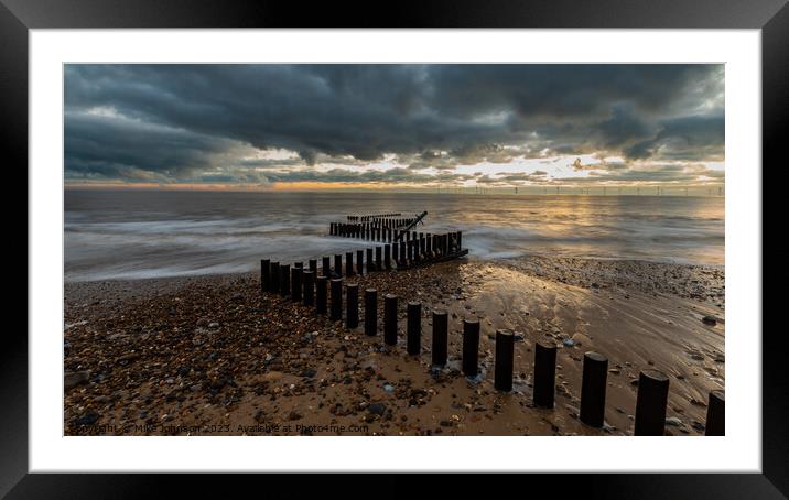 Zig-Zag Defences Framed Mounted Print by Mike Johnson