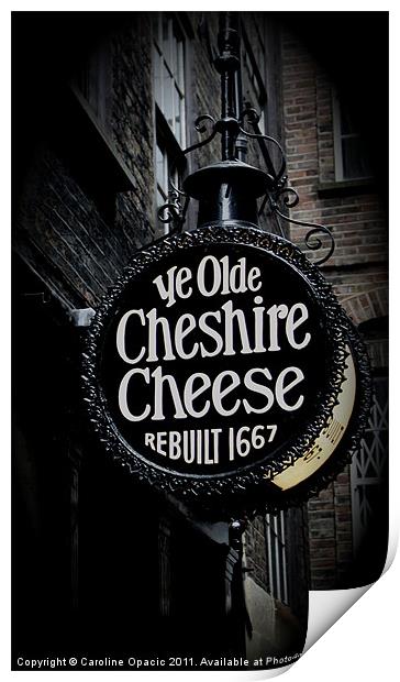 Ye Olde Cheshire Cheese Print by Caroline Opacic