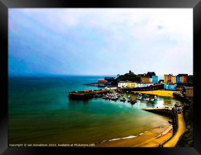 Tenby View Framed Print by Ian Donaldson