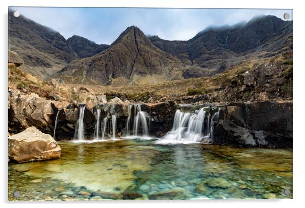 The Fairy pools Acrylic by Kevin Winter