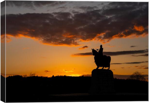 Fiery Sunset Over King Robert Canvas Print by Anthony McGeever