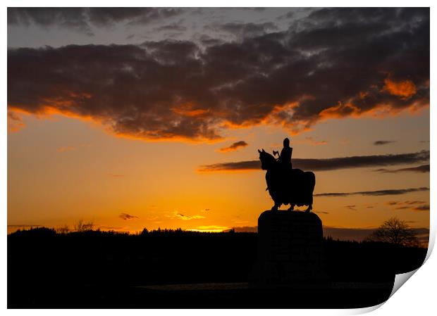 Fiery Sunset Over King Robert Print by Anthony McGeever