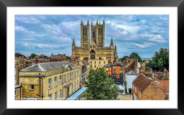Lincoln Cathedral Framed Mounted Print by Thomson Duff