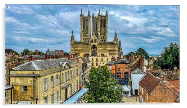 Lincoln Cathedral Acrylic by Thomson Duff