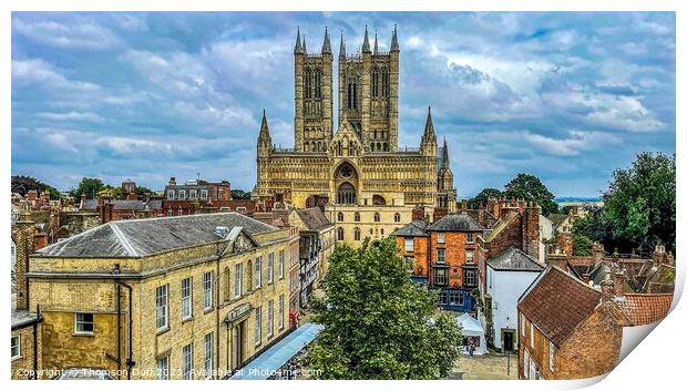 Lincoln Cathedral Print by Thomson Duff