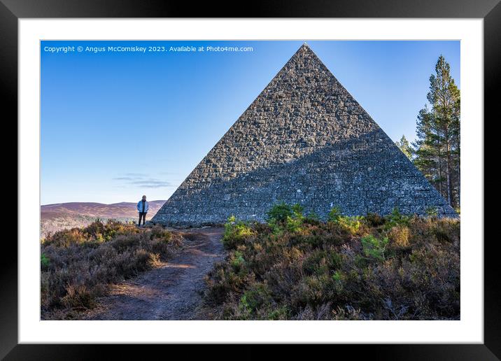 Prince Albert’s Pyramid on the Balmoral Estate Framed Mounted Print by Angus McComiskey