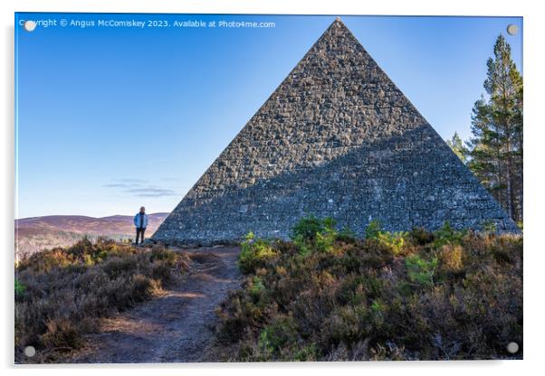 Prince Albert’s Pyramid on the Balmoral Estate Acrylic by Angus McComiskey