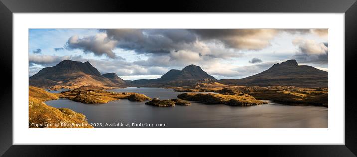 Majestic Scottish Highlands Panorama Framed Mounted Print by Rick Bowden