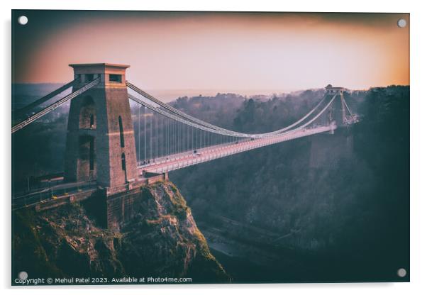 Clifton suspension bridge, Clifton Village, Bristol Acrylic by Mehul Patel