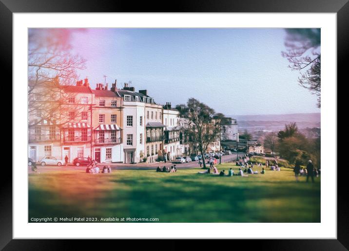 Sion Hill, Clifton Village, Bristol, England Framed Mounted Print by Mehul Patel