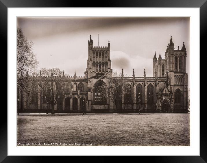 Bristol Cathedral Framed Mounted Print by Mehul Patel