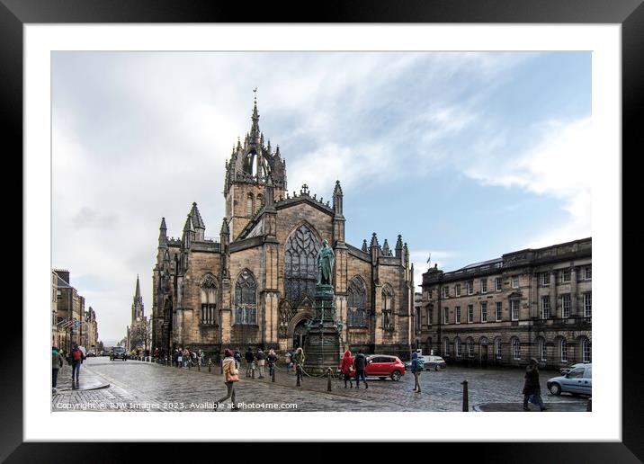 Edinburgh Saint Giles Cathedral Framed Mounted Print by RJW Images