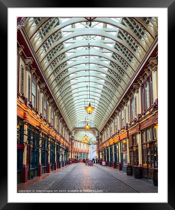 Leadenhall covered market, London Framed Mounted Print by Delphimages Art