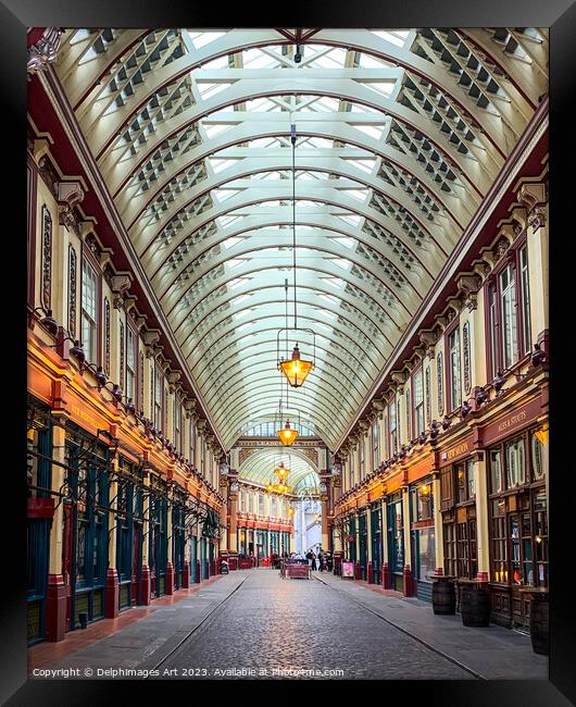 Leadenhall covered market, London Framed Print by Delphimages Art