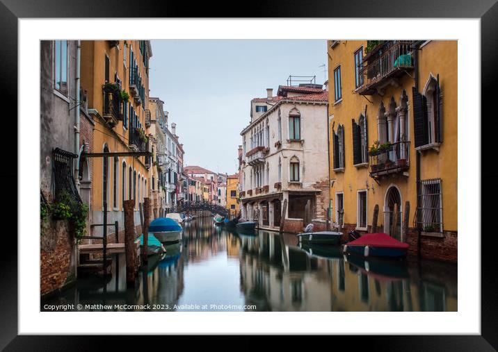 Venice Canals (12) Framed Mounted Print by Matthew McCormack