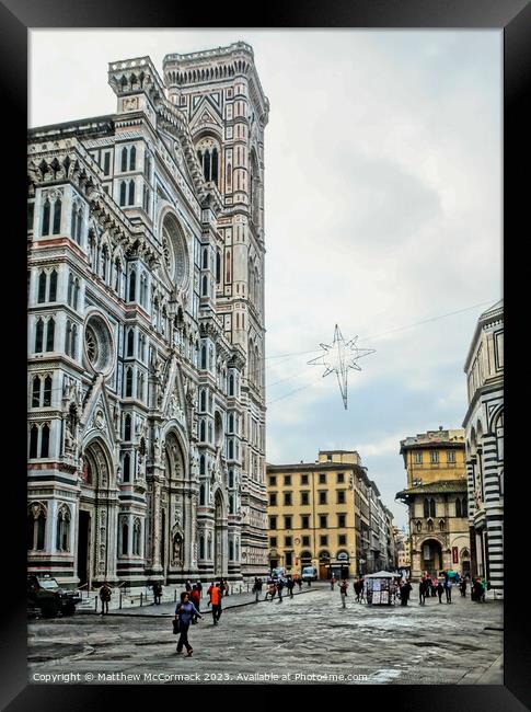 Duomo di Firenze - Florence Framed Print by Matthew McCormack